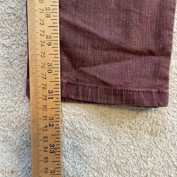 Tommy Hilfiger Classic Skinny Jeans Womens 6 Burgundy Wine Red Mid Rise Stretch - Picture 7 of 8